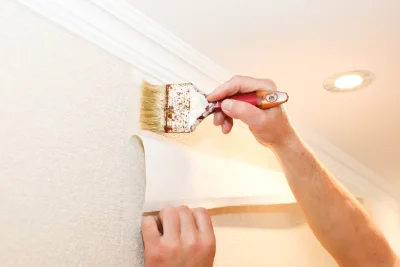 Pose de papier peint à Planty — revêtements muraux et toiles de verre